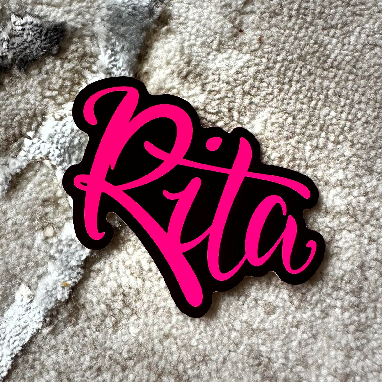 Neon Name Sticker Pack : RITA | for school or Office | graffiti | Calligraphy