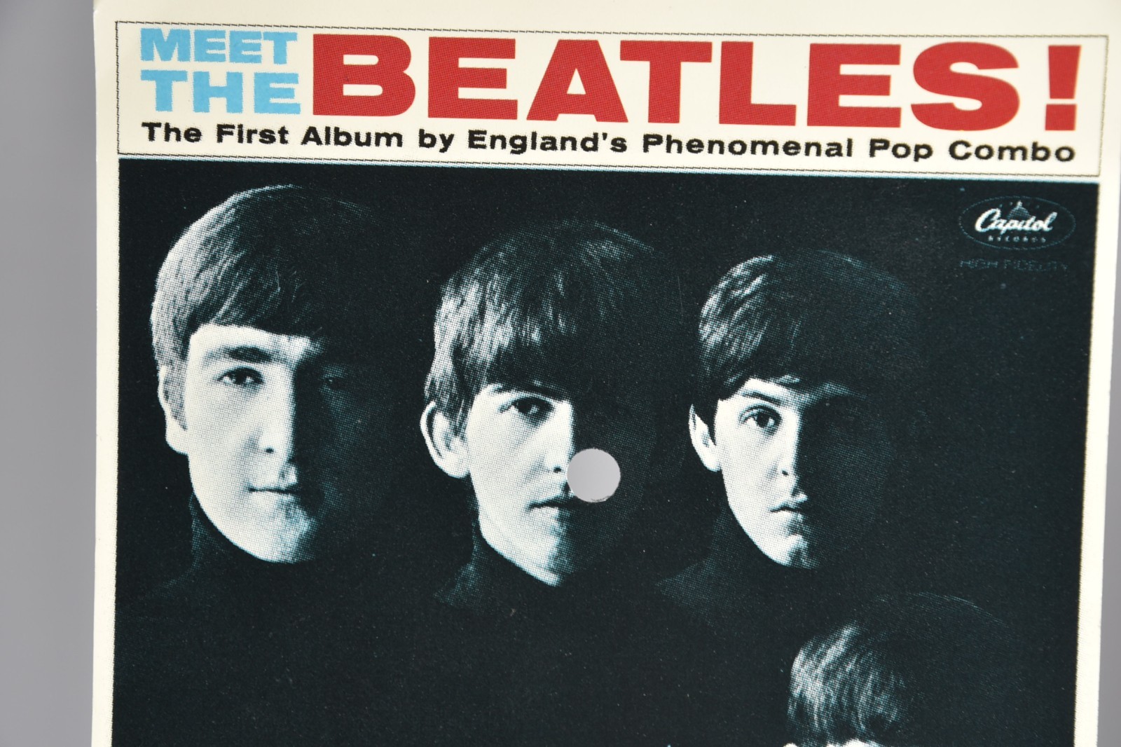 Vintage Meet The Beatles Insert Cover Art 6" Art Print 45 Record Paper ONLY