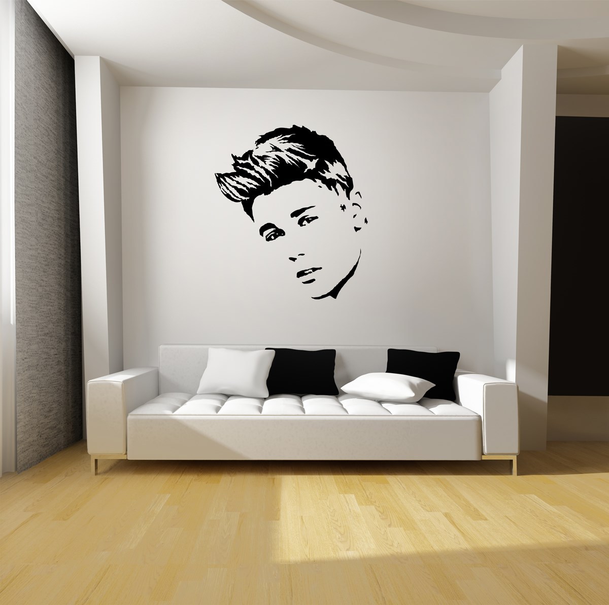 JUSTIN BIEBER WALL ART VINYL DECAL MURAL STICKER-Starting at $19.95!-SILHOUETTES