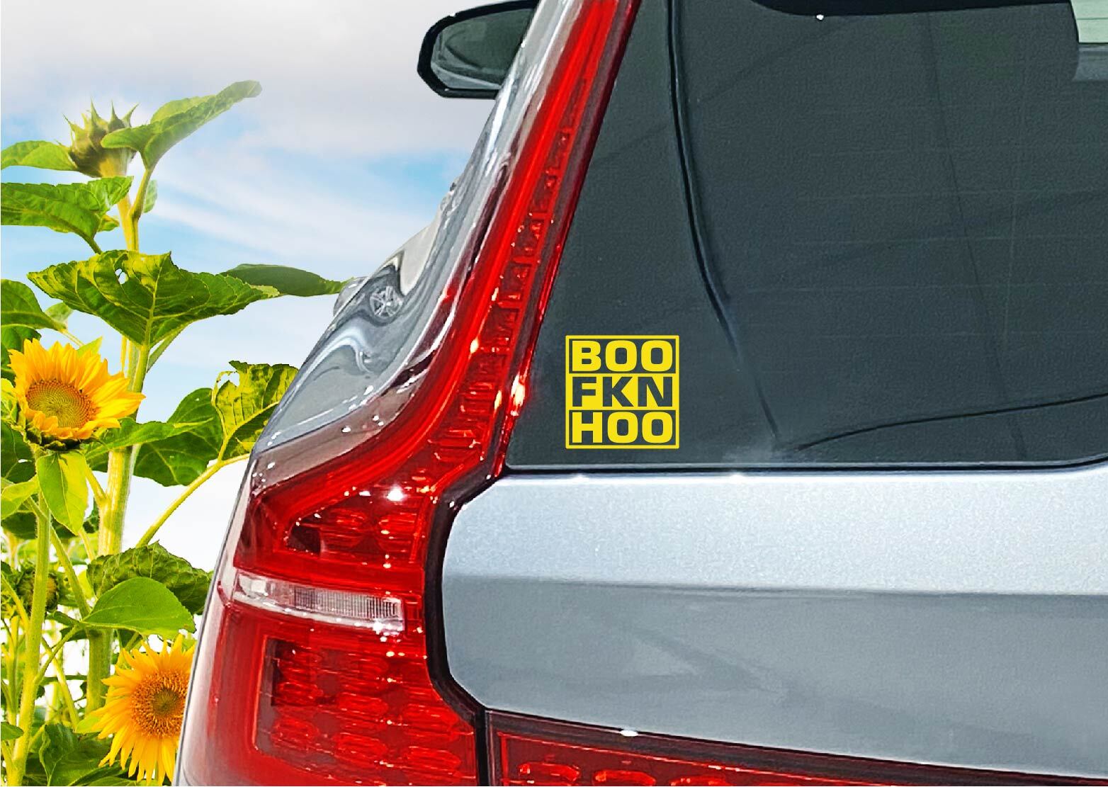 Boo Fkn Hoo Decal Sticker Crybaby Suck it Up Adult Life Snarky Cry Baby Politics