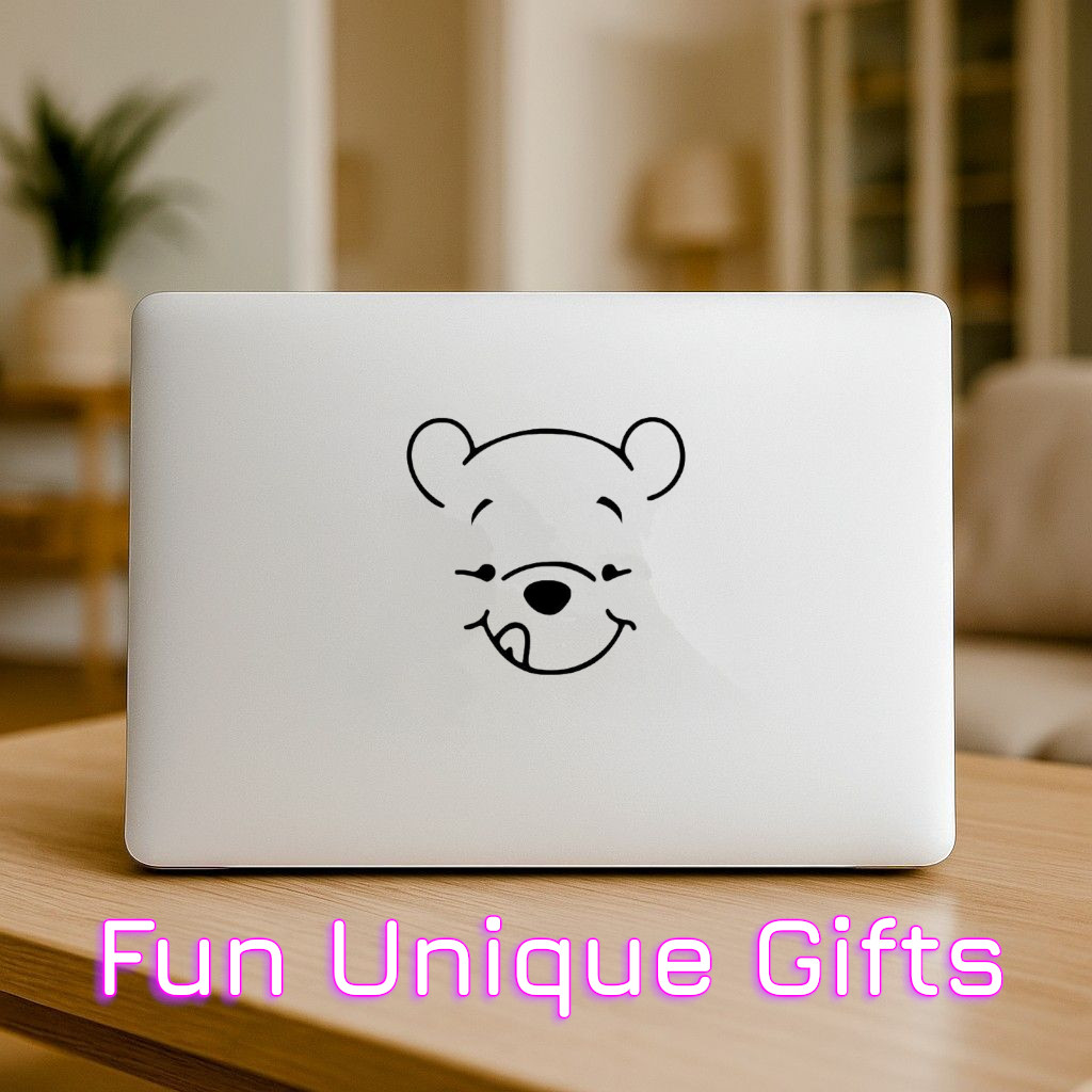 Pooh Face Vinyl Decal Sticker -Multiple Colors & Sizes- SHIPS FREE!