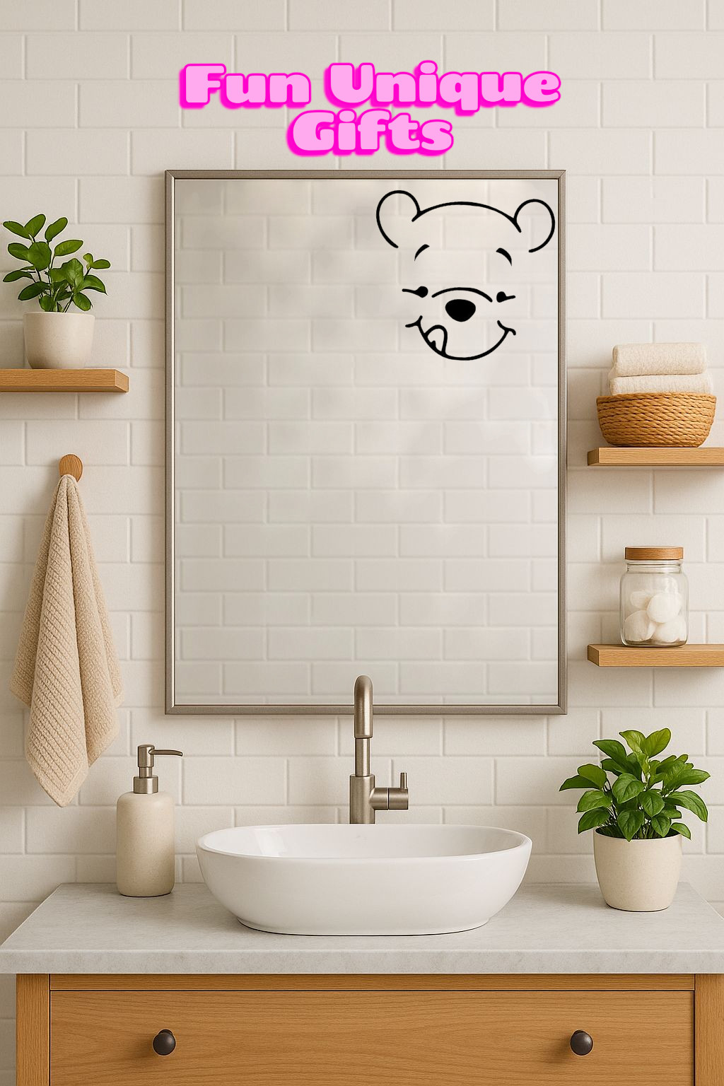 Pooh Face Vinyl Decal Sticker -Multiple Colors & Sizes- SHIPS FREE!