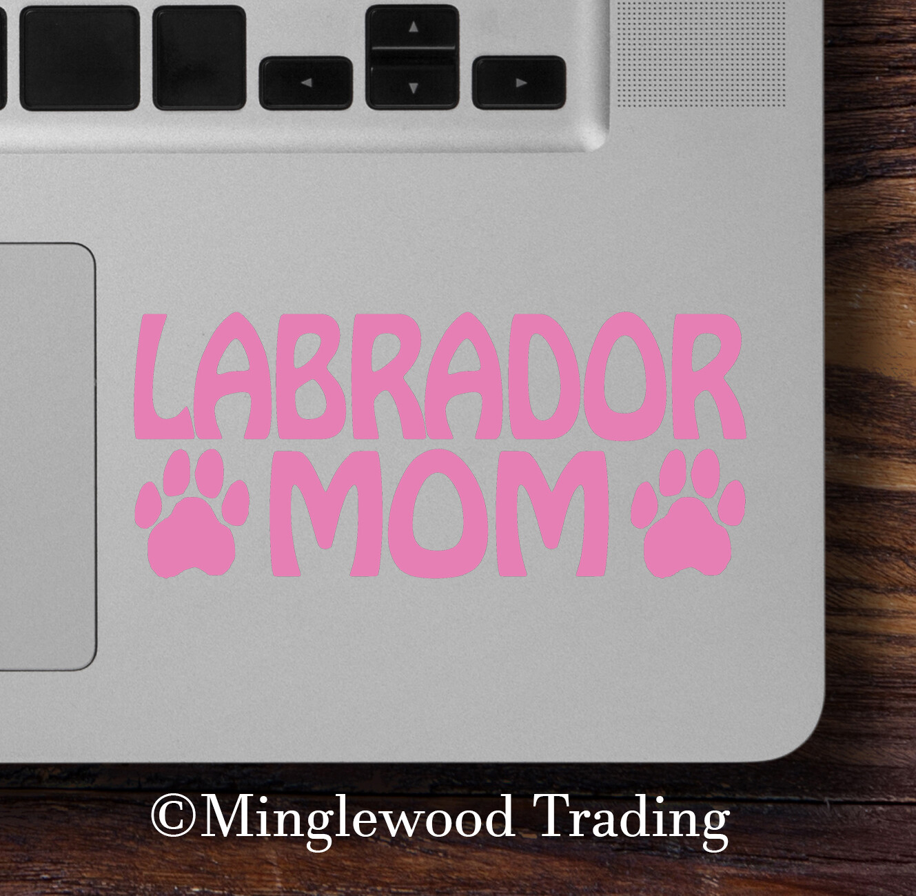 LABRADOR MOM Vinyl Decal Sticker Paw Prints Chocolate Yellow Black Lab Retriever