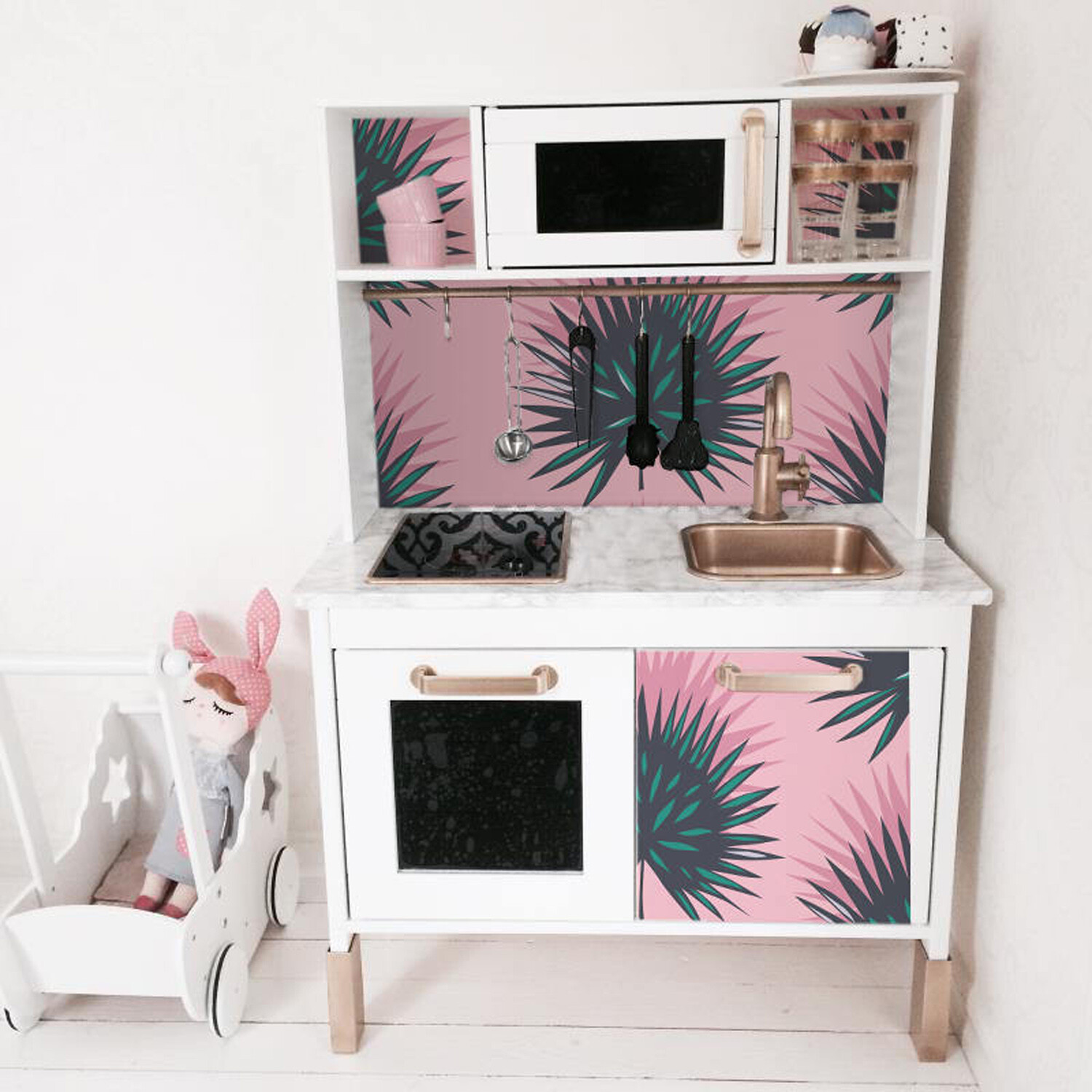 IKEA DUKTIG removable Decal self-adhesive sticker for furniture tropical