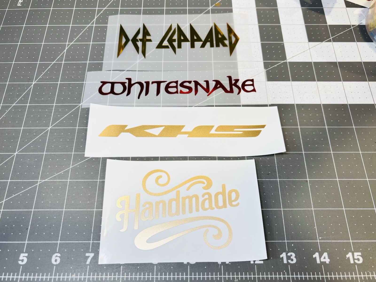 TWO Walmart Smiley Face Die Cut Vinyl Decals "Stickers"