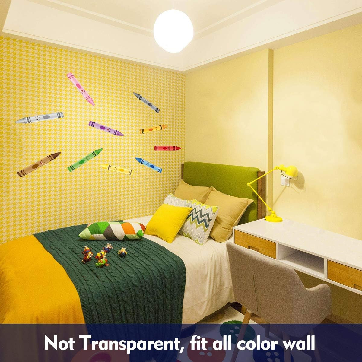Crayon Wall Decals 10 Color Sticker for School Classroom Art Room Decoration