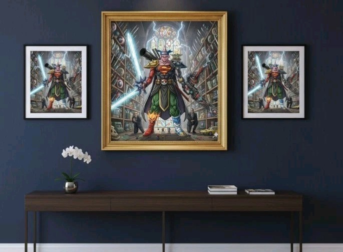 Fabric Cotton Pop Culture Poster Collection Majin Bu Multiverse Hero Absorbé