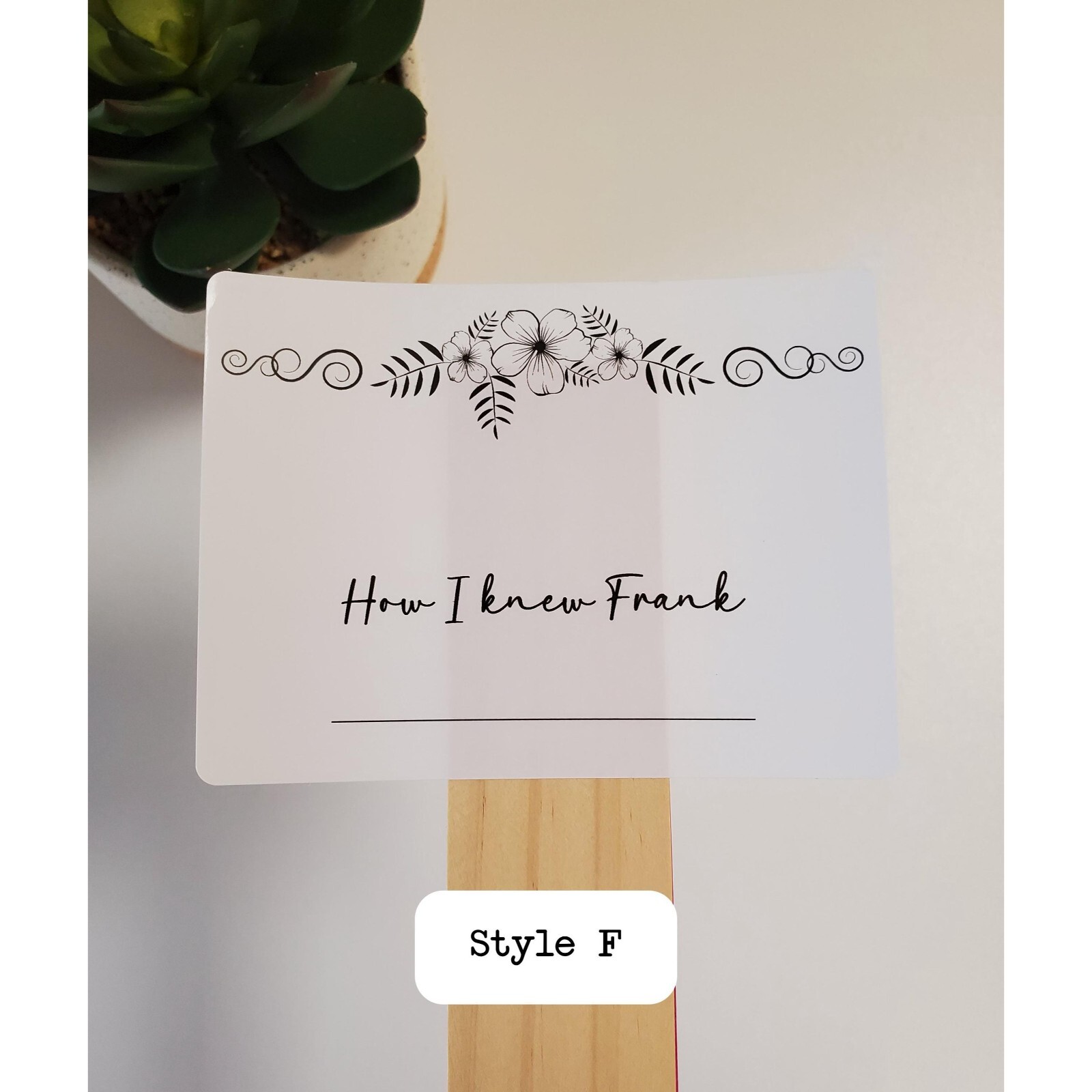 Custom Memorial Name Tag Stickers | Celebration Of Life | 4" x 3" Glossy Labels