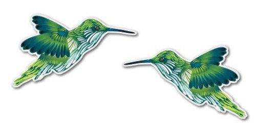 Hummingbirds Set of 2 Car Vinyl Sticker – SELECT SIZE