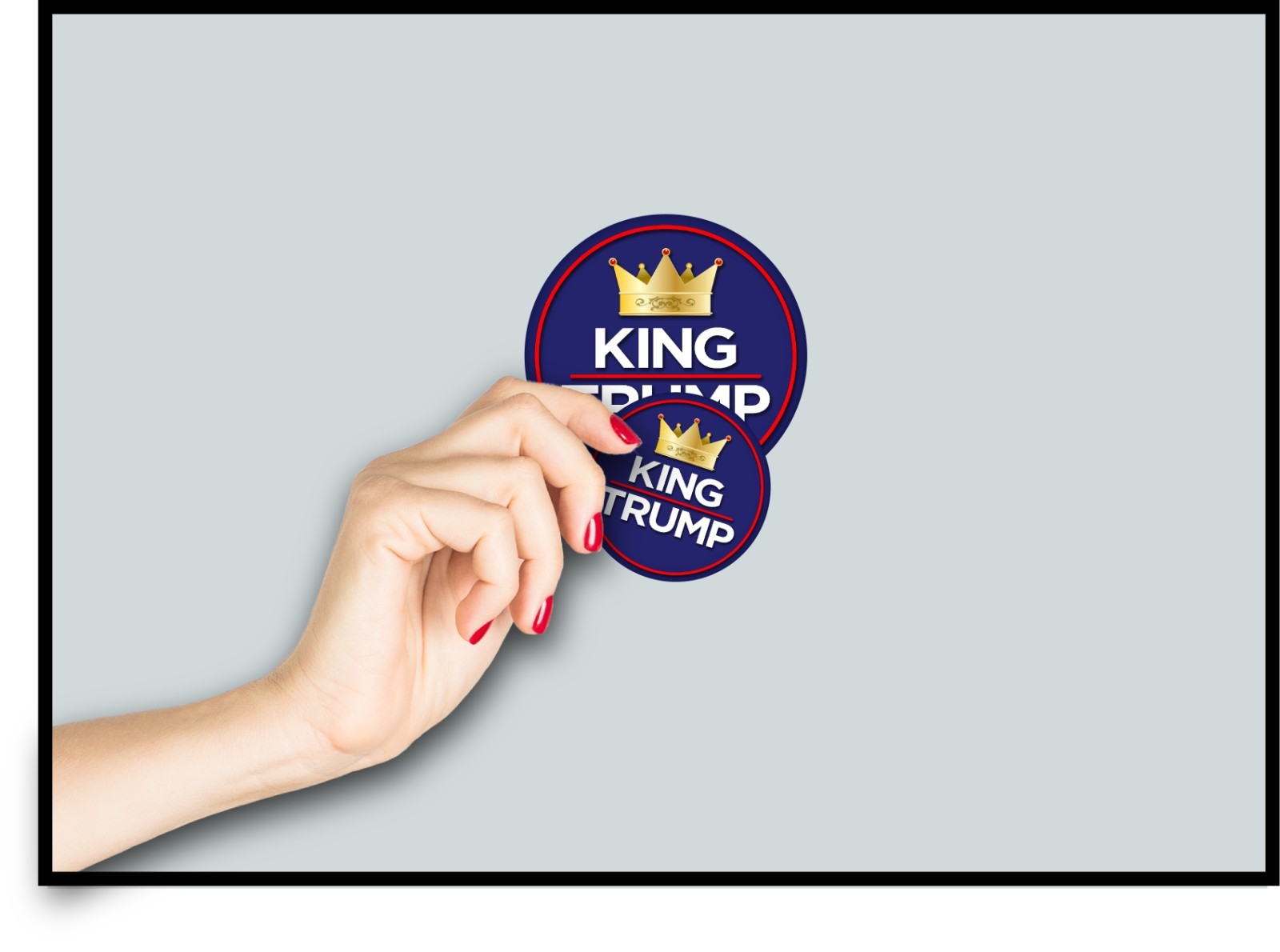 King Trump Decal Sticker Crown Funny MAGA Political Support Protest USA 47 Kings