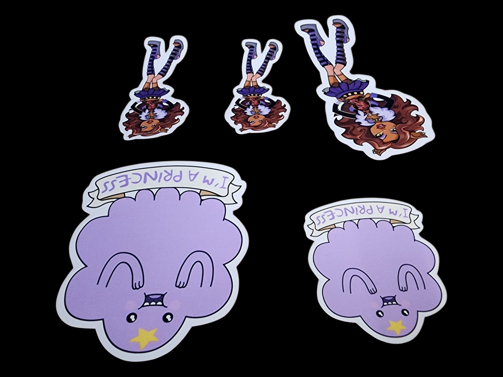 5 Pack Monster High Lumpy Space Princess Inspired Waterproof Sticker Car Decal