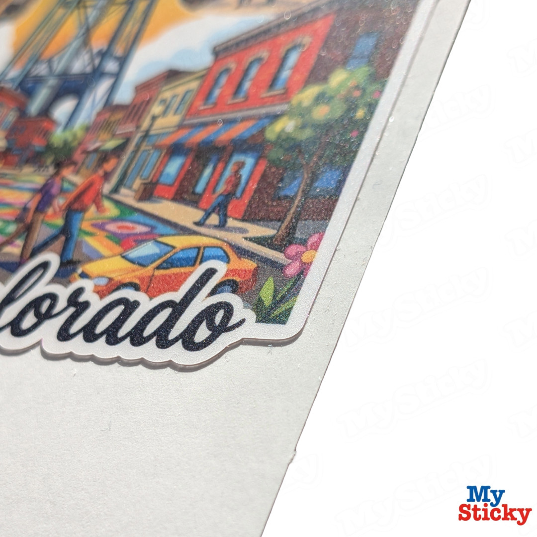 Olde Town Arvada Colorado Vinyl Sticker Travel Memorabilia Water Tower Decor NEW