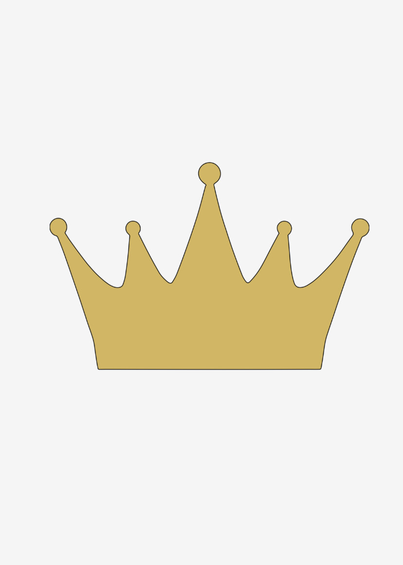Crown Vinyl Sticker Decal King Queen – Choose Size & Color