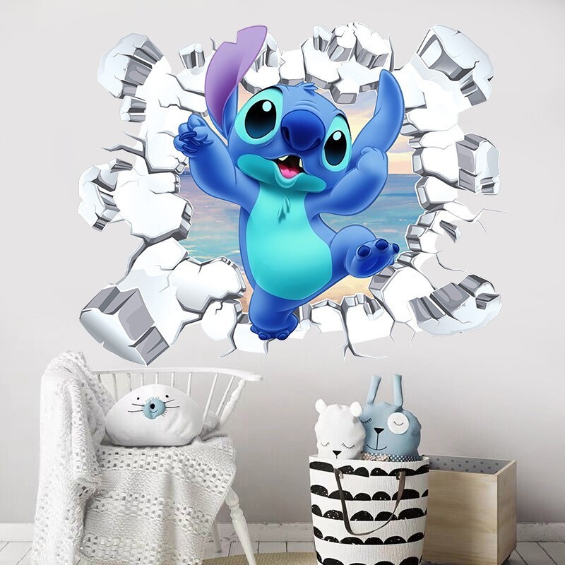 STITCH Kids Nursery Wall Stickers Bedroom Decal Art Vinyl Decals 20 Styles