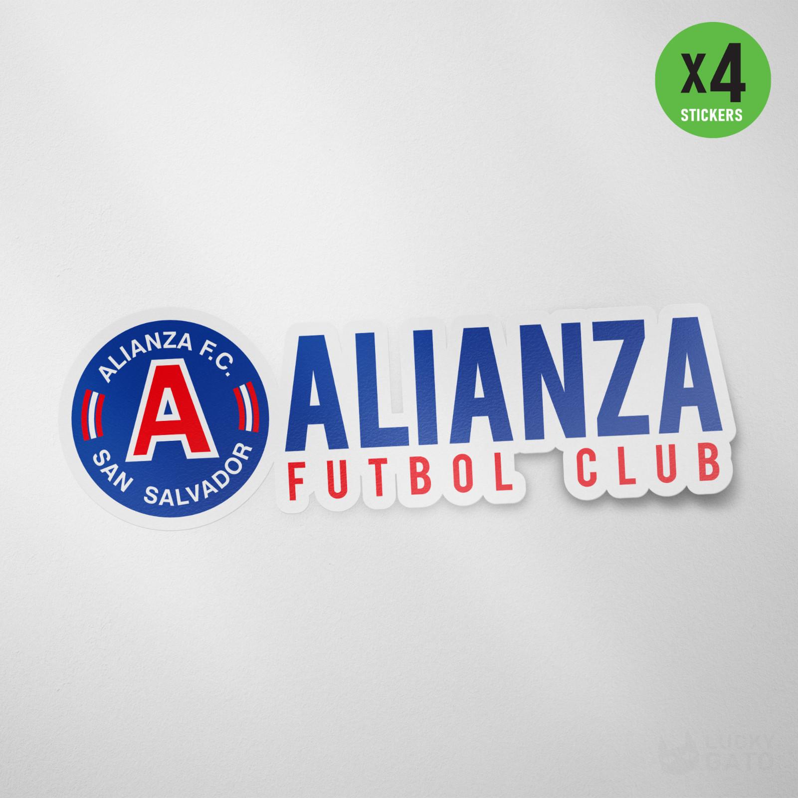4 Pack Alianza FC El Salvador Vinyl Sticker Decal Calcomania San Salvador Soccer