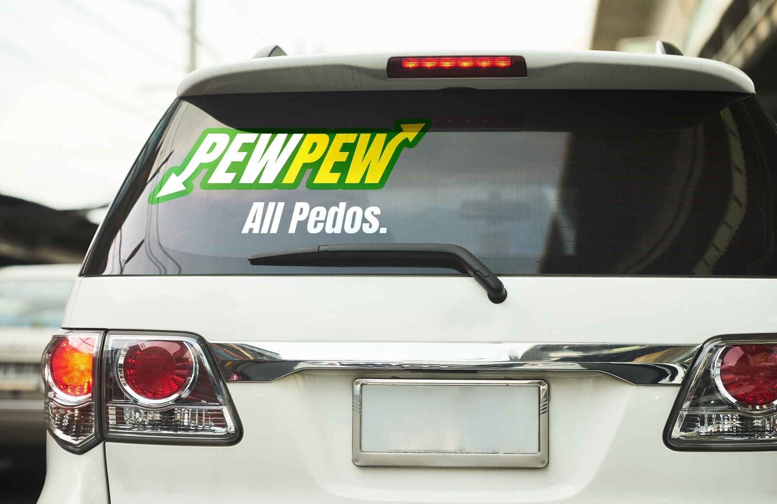PewPew ALL Pedos Vinyl decal epstein island MAP YAP van truck window door gift