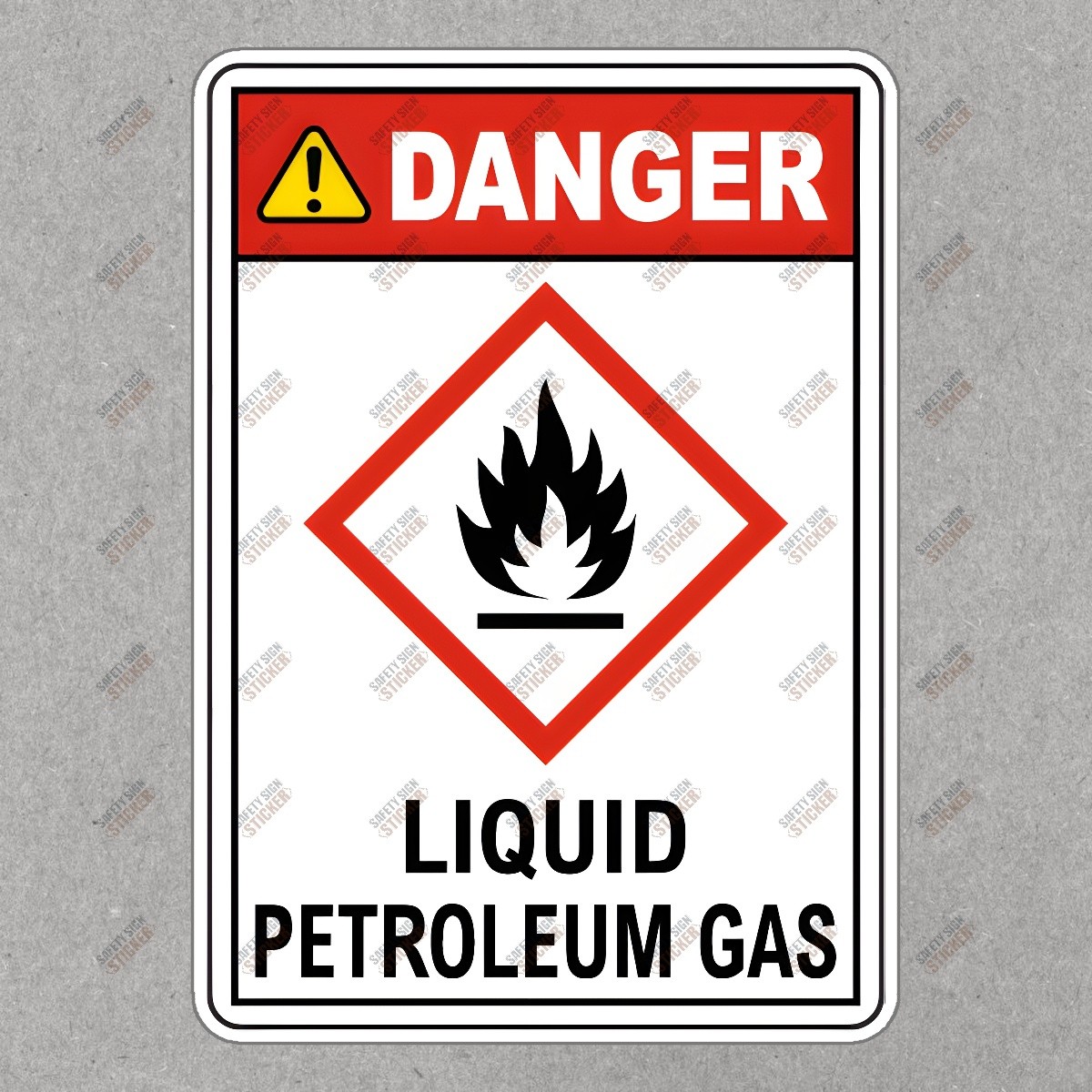 Danger Liquid Petroleum Gas Safety Sign OSHA Compliant Hazard Warning #146572