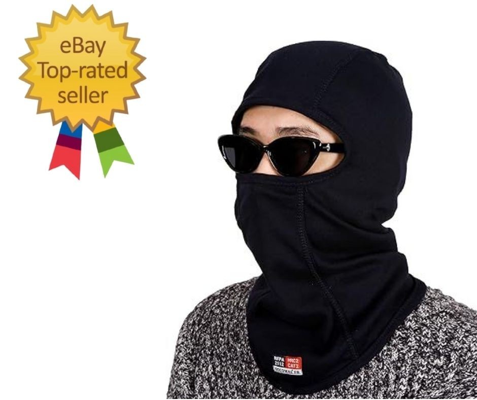 FR Balaclava Face Mask 7oz Flame Resistant Covering One Size, Navy