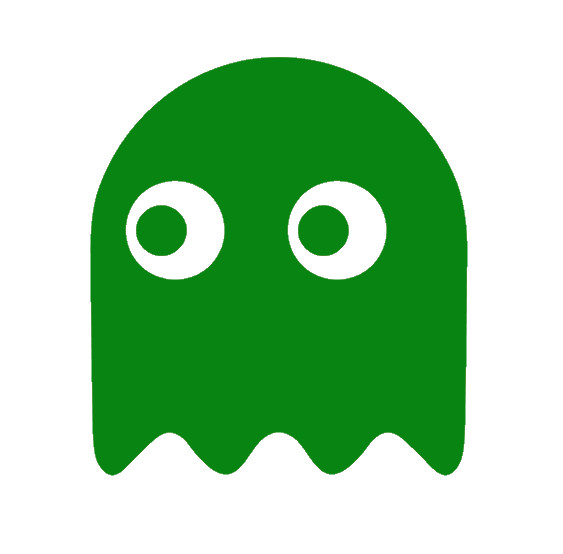 PAC MAN GHOST, PAC-MAN, Decal Sticker for Car, Laptop