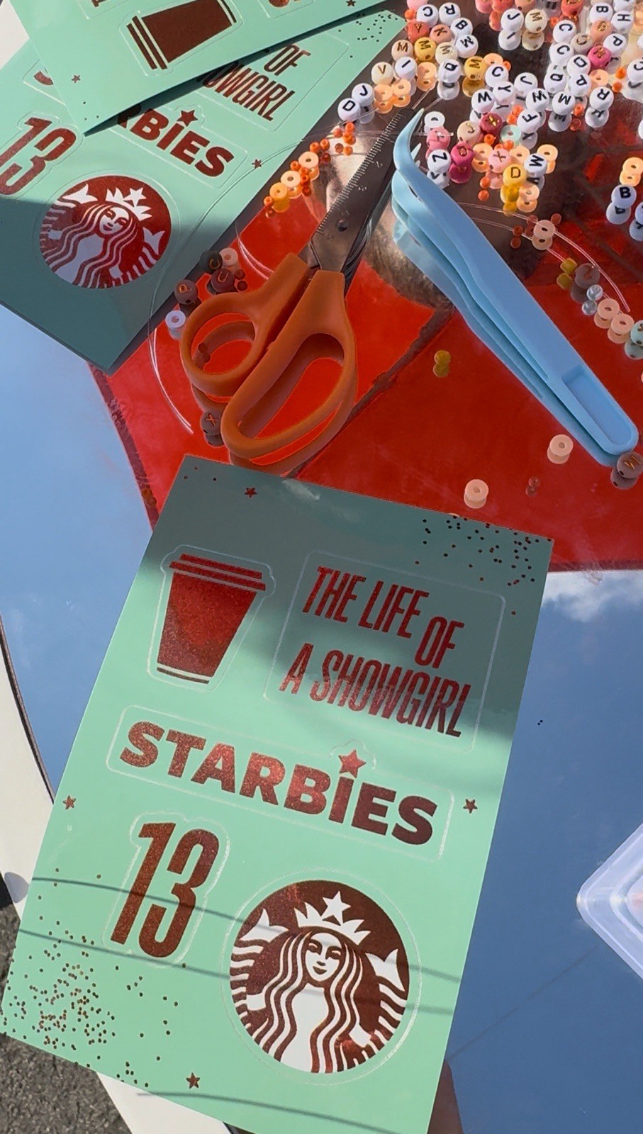 Taylor Swift Life Of A Showgirl Starbucks Stickers