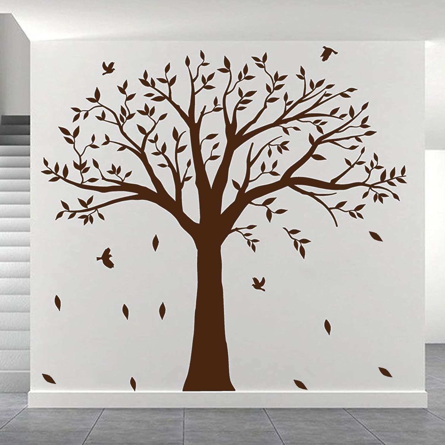 Giant Family Tree Wall Decals Photo Tree Wall Decals with Birds Wall Stickers…