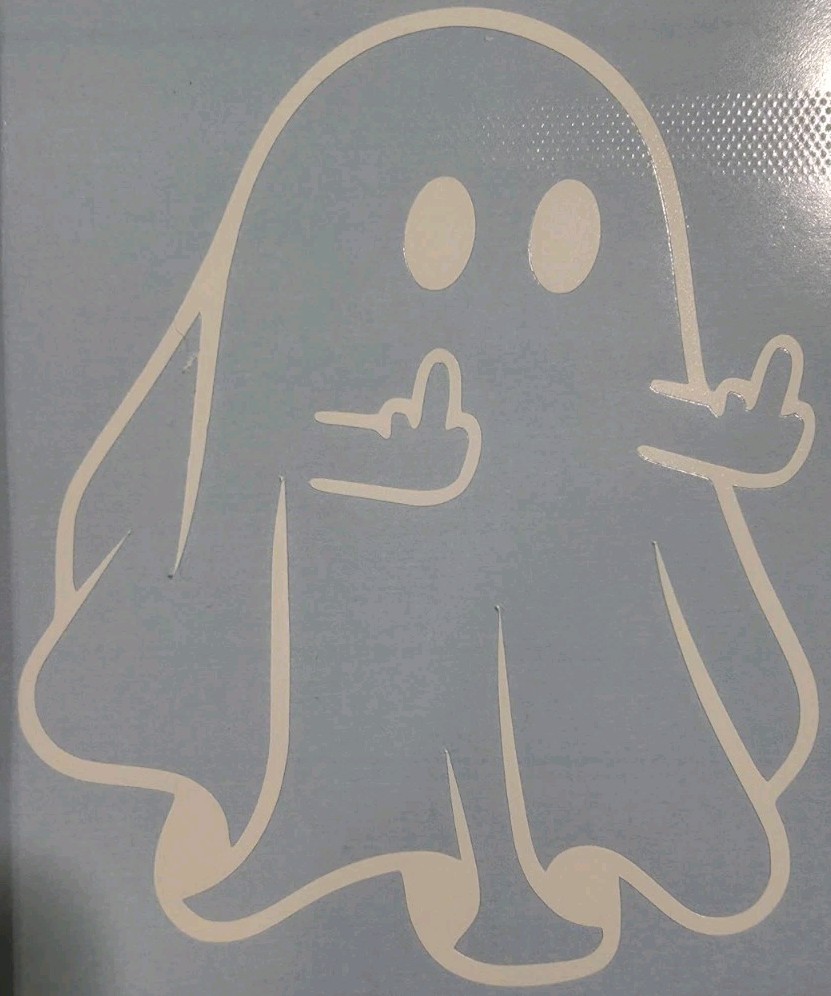 Offensive GhostScary Ghost Vinyl Decal Sticker Car Truck Window Laptop Halloween