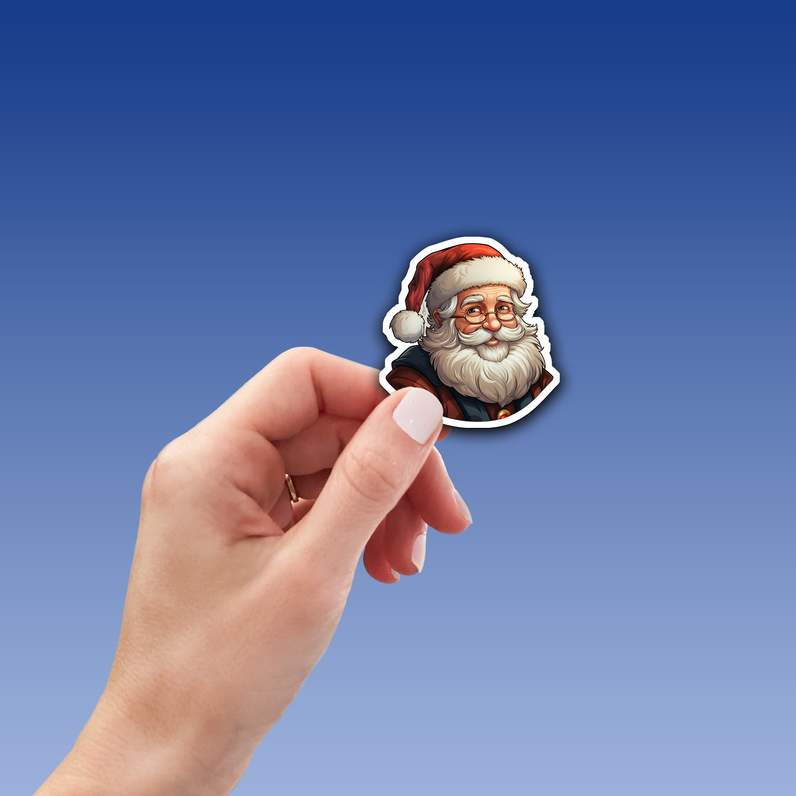 Santa Claus Vinyl Sticker – Bring the Magic of Christmas Anywhere