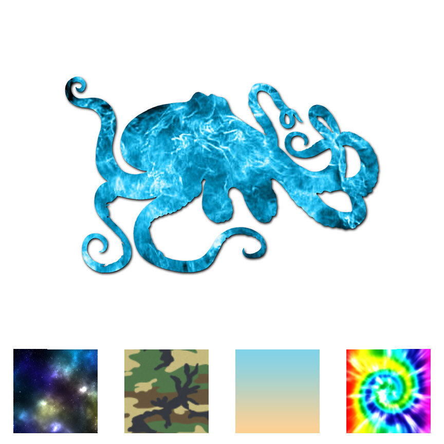 Octopus – Vinyl Decal Sticker – Multiple Patterns & Sizes – ebn487
