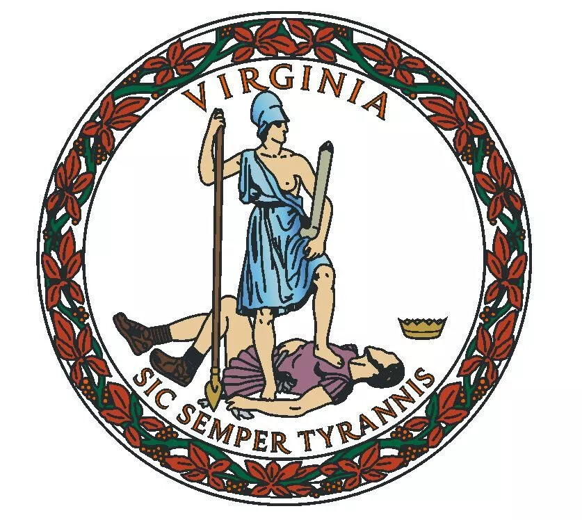 Virginia State Seal Sticker Decal R11