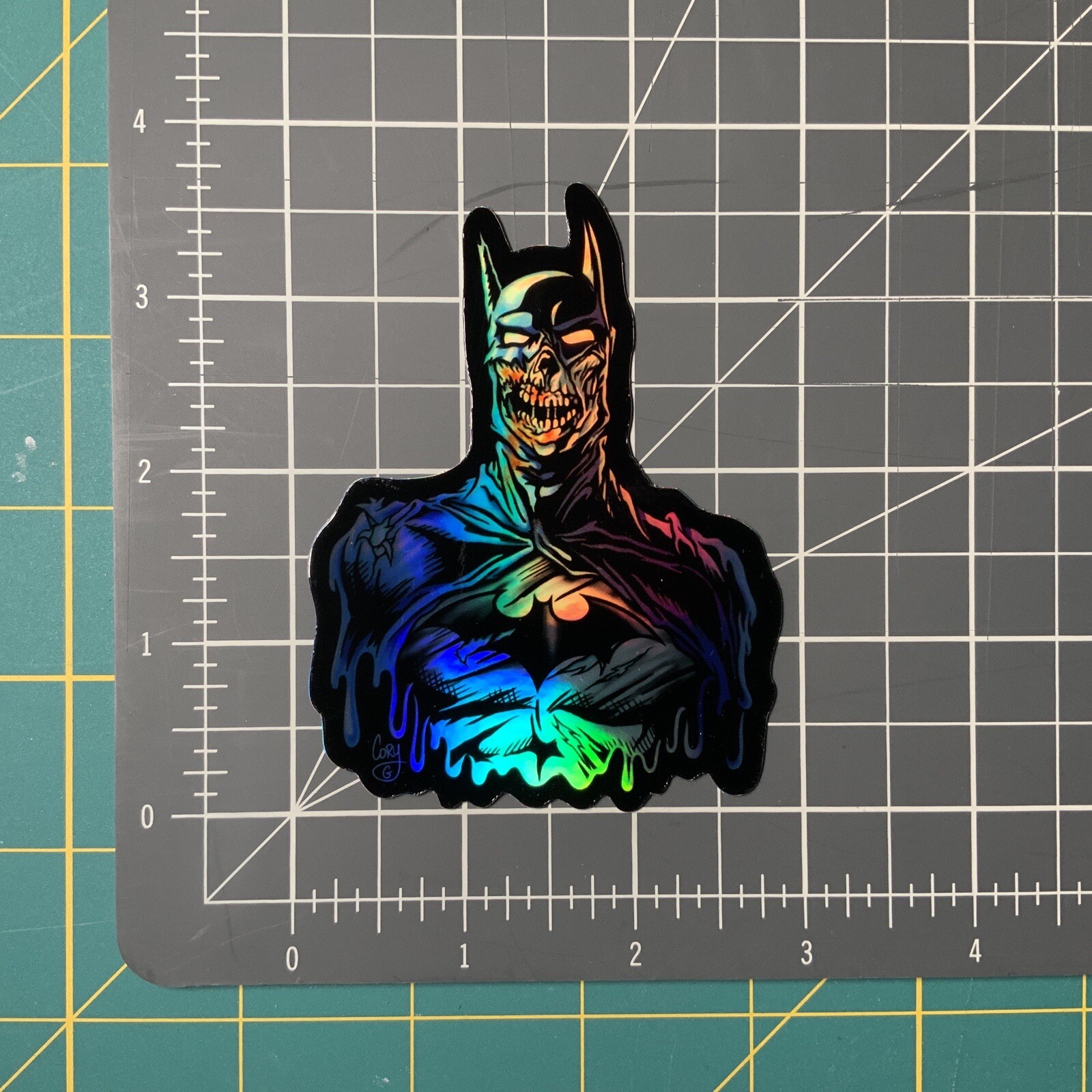 Zombie Batman Vinyl Sticker 3.5” Holographic Joker DCeased DC Dead Dark 1 Artist