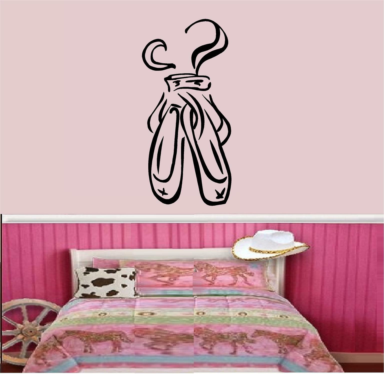 Ballet Shoes Vinyl Decal Home Décor 6" x 13"