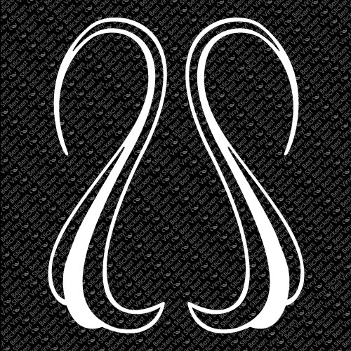 PINSTRIPE SET CHOPPER BIKE FENDER TANK CAR WINDOW VINYL DECAL STICKER (PS-27)