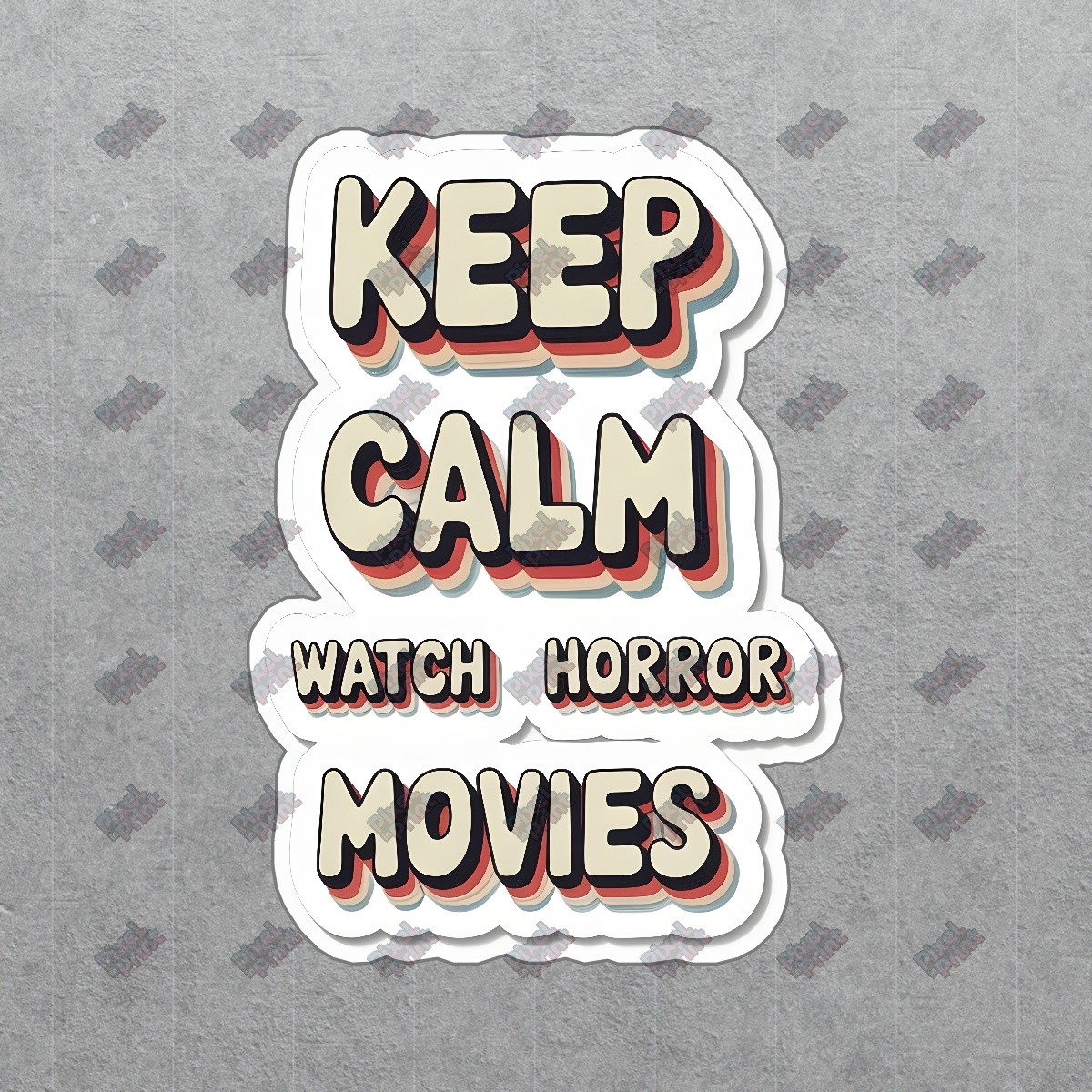 Vintage Keep Calm Watch Horror Movies Retro Sign Perfect for Horror #8763