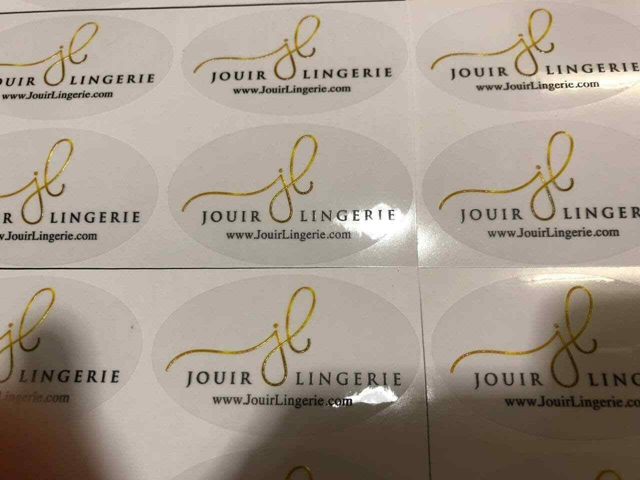 100 Custom Clear Stickers, Clear Labels transparent Stickers Bulk Print