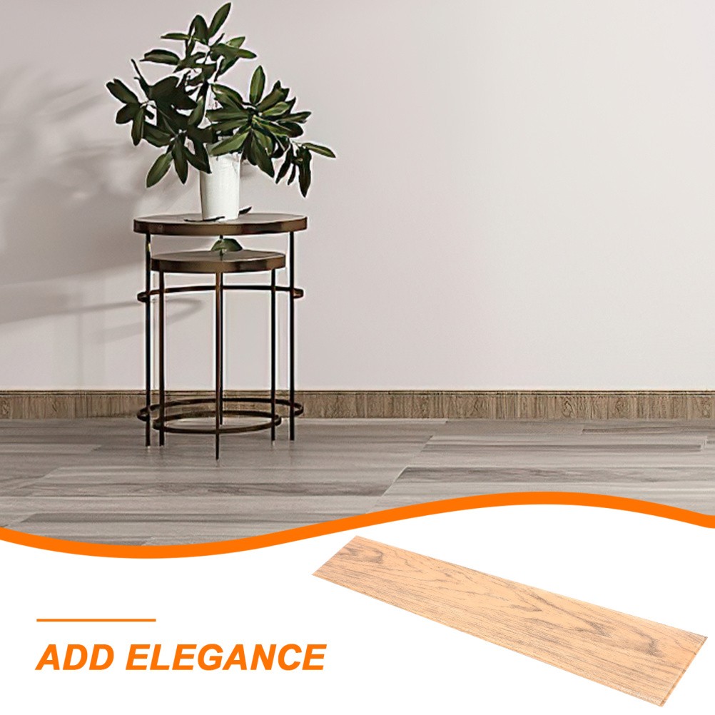 Baseboard Molding Trim Adhesive Strip Pvc Skirting Peel and Stick