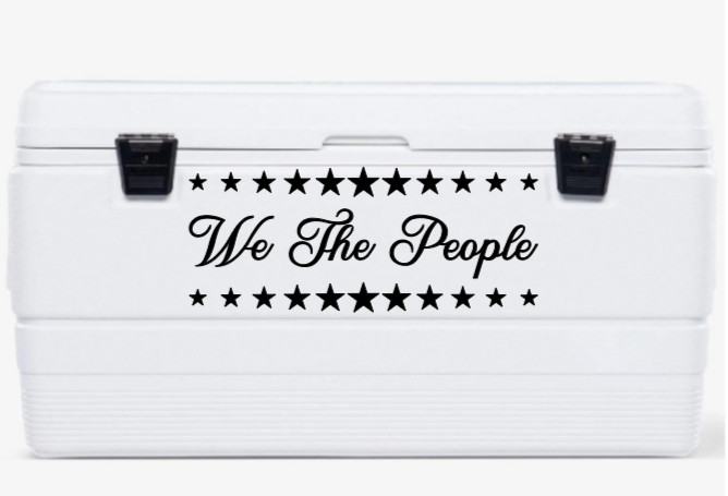 We The People Vinyl Decal Bumper Sticker Car Truck Window Patriotic America USA