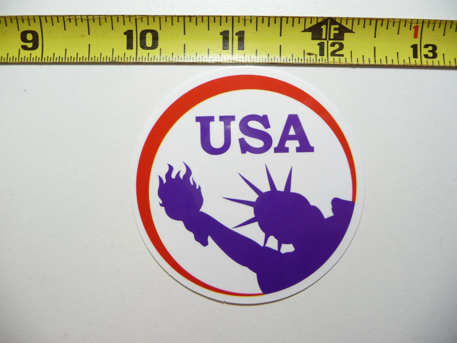 USA LOOKING UP STATUE LIBERTY SMALL STICKER DECAL TRAVEL VACATION ON HOLIDAY