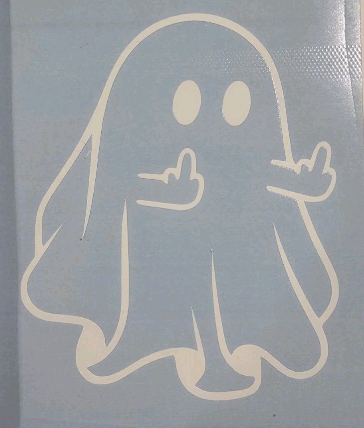 Offensive GhostScary Ghost Vinyl Decal Sticker Car Truck Window Laptop Halloween