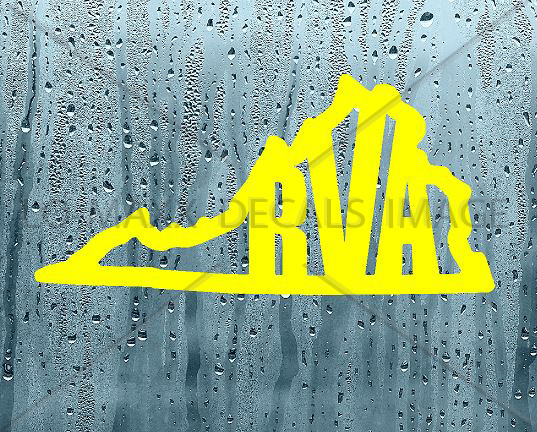 RVA Richmond Virginia State Logo Custom Design High Quality Die Cut Vinyl Decal