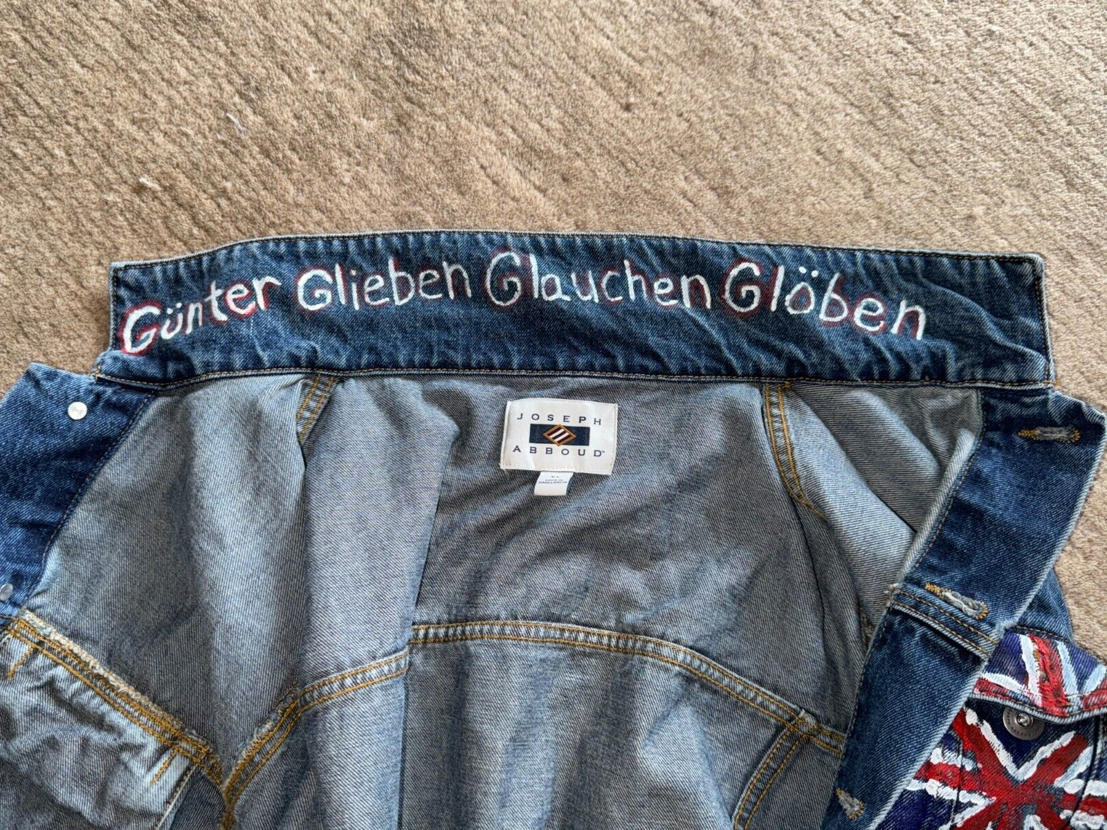 DEF LEPPARD DENIM HANDMADE JACKET- BETTER TO BURN OUT THAN FADE AWAY- PHOTOGRAPH