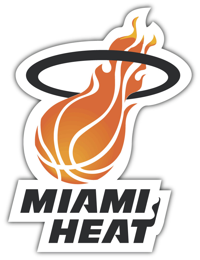 Miami Heat NBA Basketball Sport Logo Car Bumper Sticker Decal "SIZES"