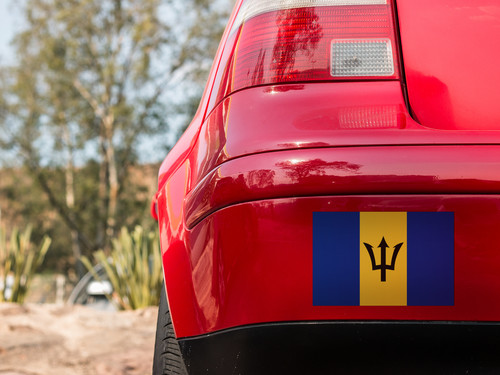 Barbados Flag Sticker Decal