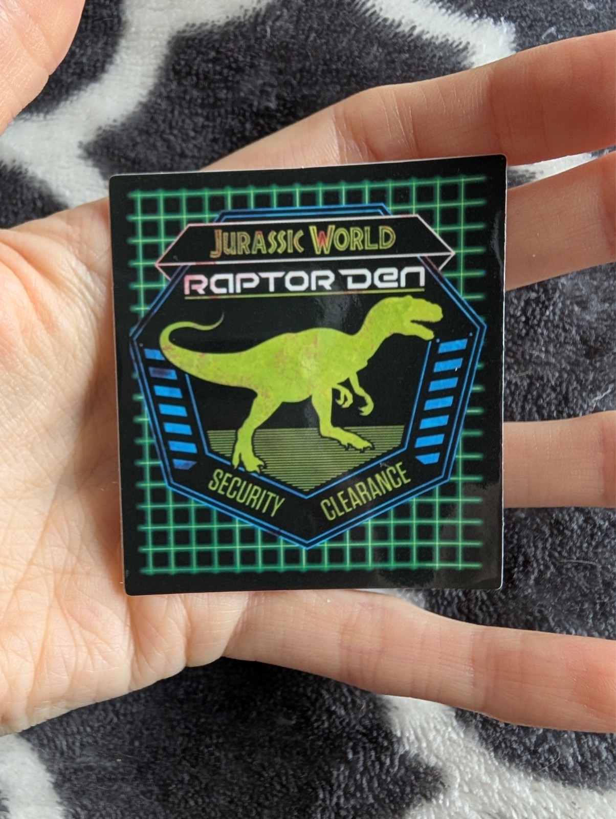 Jurassic World Dinosaur Sticker Vinyl Decal | Dino Movie Film Fan Art, Raptor