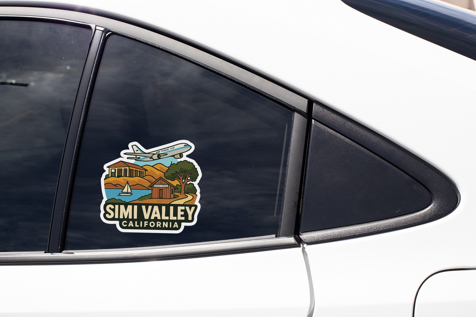 Simi Valley California Sticker Decal Vinyl Die-Cut City Skyline Landmark Design