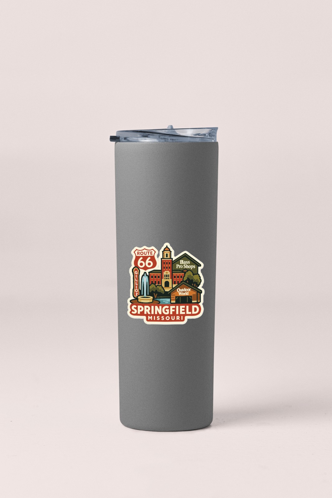 Springfield Missouri Sticker Decal Vinyl Die-Cut City Skyline Landmark Design