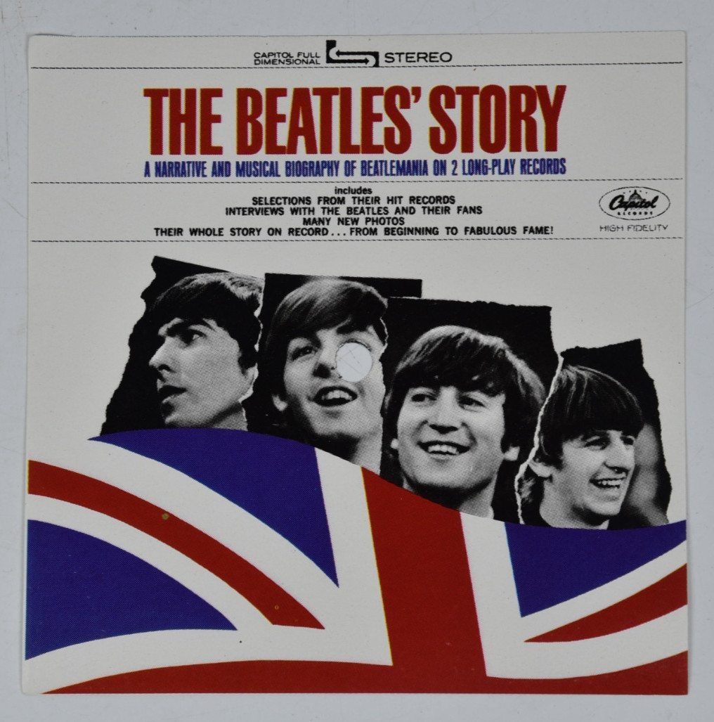 Vintage The Beatles' Story Album Cover Art 6" Art Print 45 Record Paper ONLY