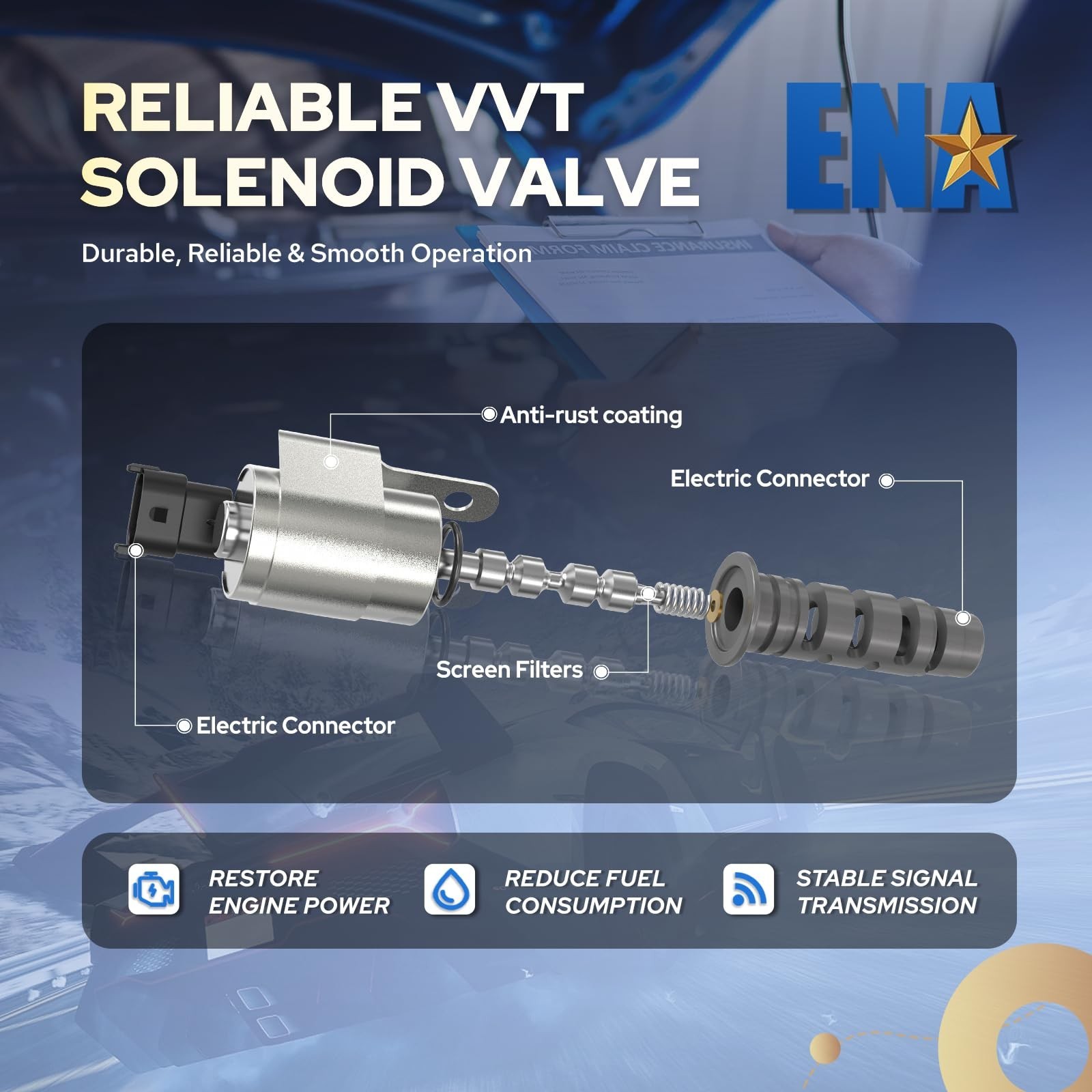 ENA Engine Variable Valve Timing Solenoid VVT Compatible with Honda CRV Cross…