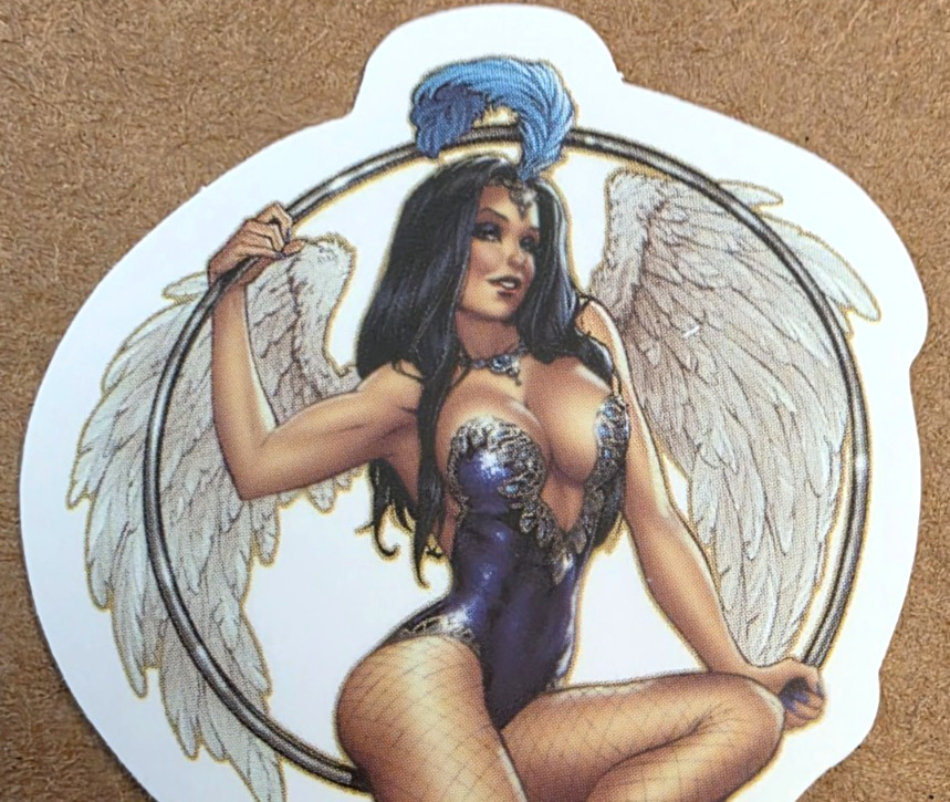 Angel Girl Sticker Spiritual Christian Catholic Anime Manga Halloween Punk Emo