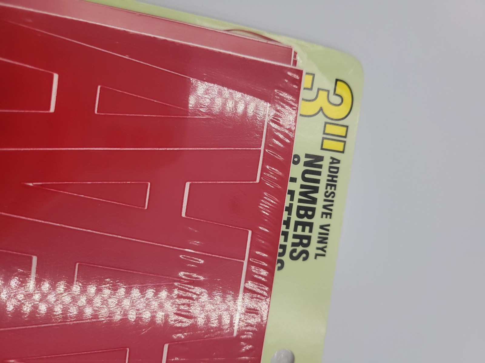 NEW HY-KO 30014 3" Red VINYL PACK OF 156 NUMBERS & LETTERS Vintage
