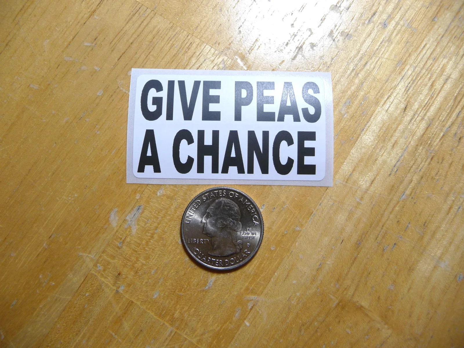 GIVE PEAS A CHANCE STICKER DECAL 1 – 50 BULK PACK FUNNY SLAND ANTI-WAR